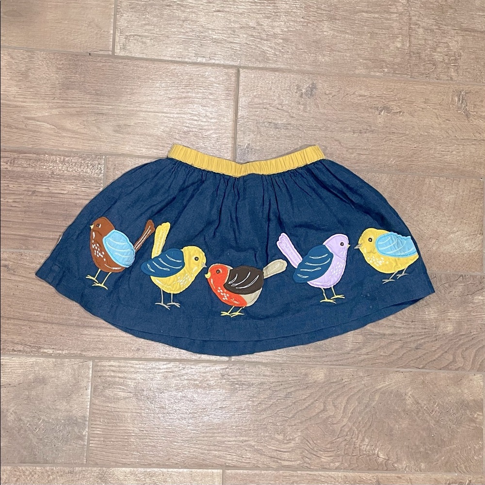 Mini Boden Birdie Skirt Size 4-5